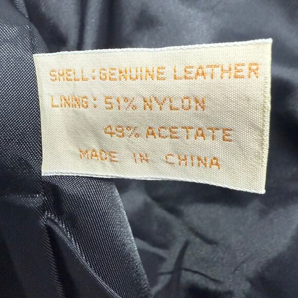 Vintage Fashion Attitudes Oversized Black Leather Jacket Women’s Large - Picture 7 of 10